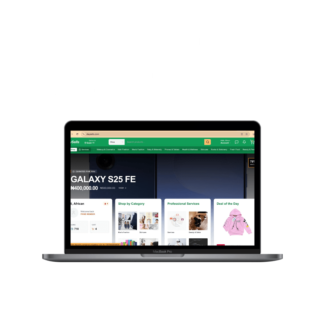 Daysells Web Development Interface