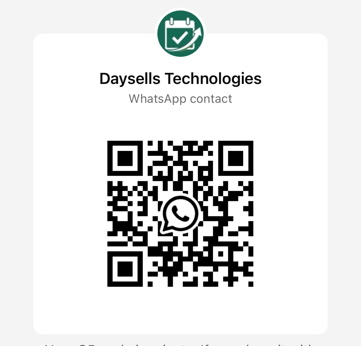 WhatsApp Contact QR Code